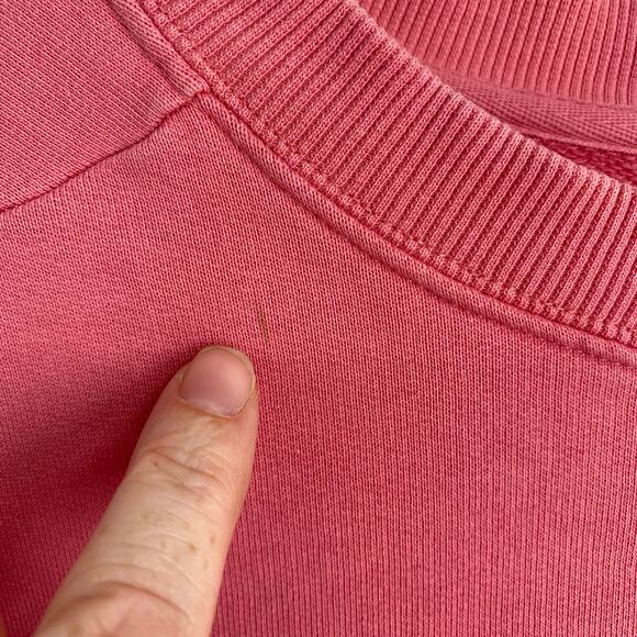 & Other Stories Top Women’s Large Pink Sweatshirt Cropped Fall Feminine Boxy - Picture 3 of 9